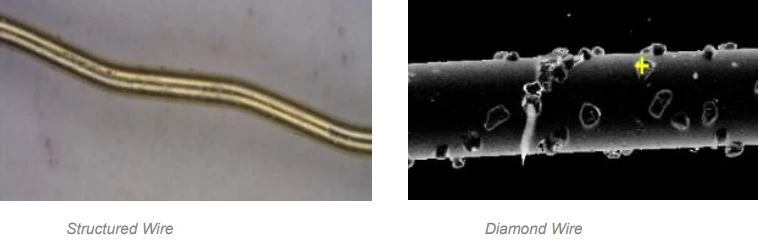 Structure wire and diamond wire