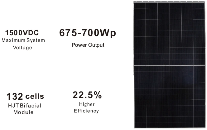 700W SHJ HJT solar module 700W SHJ HJT solar module