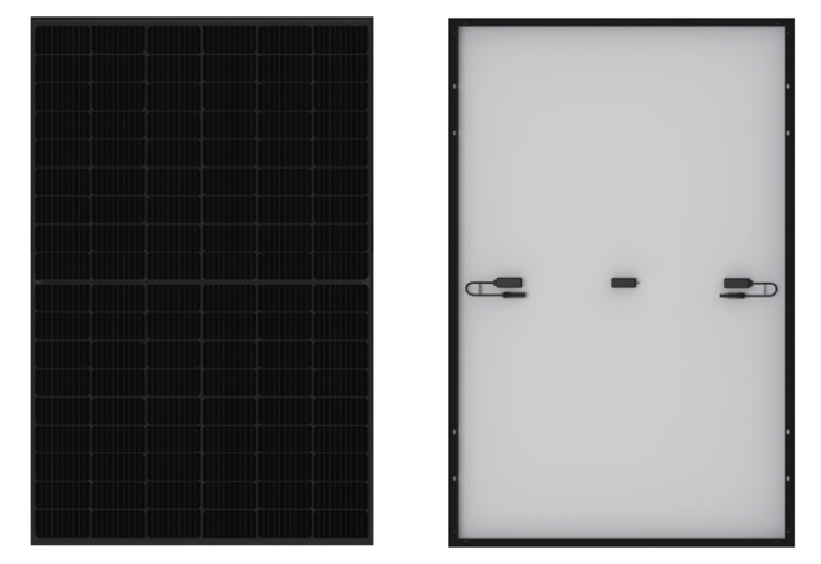 All black 108 half-cell 18291 Module 420W For EU Residential Rooftop Solar PV